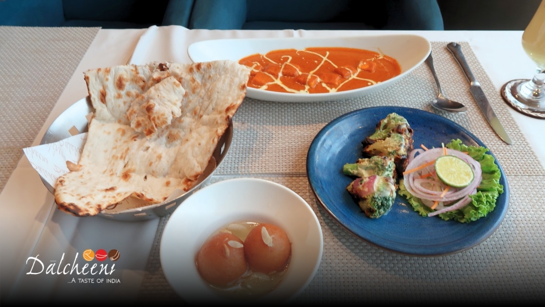 Dalcheeni’s Indian Set Lunch offers a vibrant mix of flavors—from rich curries and spiced vegetables to crispy bites and refreshing sides. A satisfying, well-balanced meal perfect for your midday break